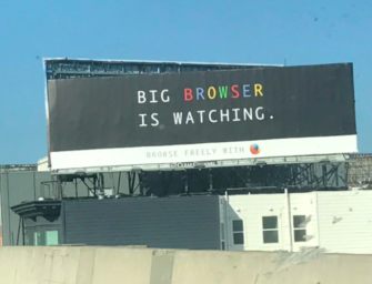 В конкурентной борьбе с Google Mozilla использовала наружную рекламу