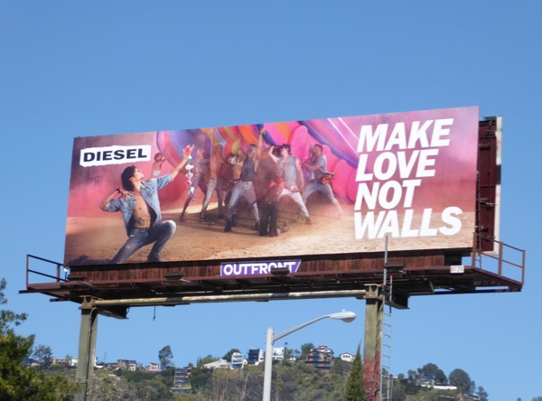 Diesel-Make-love-not-walls-billboard