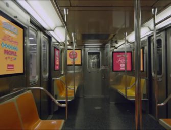 В Нью-Йорке показали транизитную рекламу будущего
