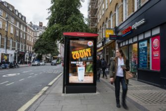 Burger King увеличил количество клиентов за счет динамической наружной рекламы в Лондоне