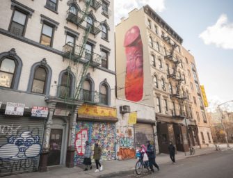 Жители Нью-Йорка просят закрасить рисунок пениса на пятиэтажке. Художница говорит, что это искусство