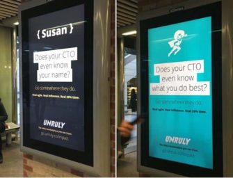 Unruly переманивает программистов таргетированной наружной рекламой