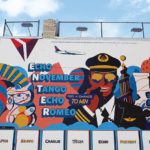 Delta Pilot Alphabet mural