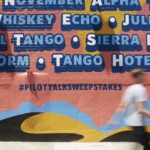 Delta Pilot Alphabet mural