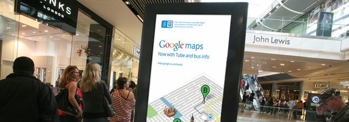 Google Maps billboard