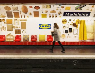 IKEA превратила станцию парижского метрополитена в шоурум