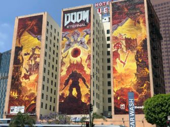 Рекламное место на стенах отеля Figueroa перед E3 2019 заняла DOOM Eternal