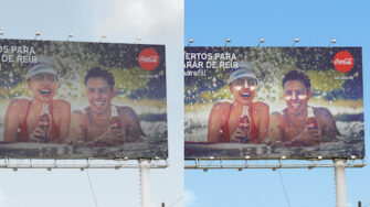 В Перу даже лица на билбордах начали пользоваться солнцезащитным кремом