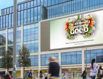 У Лондоні з’явилися білборди, які вимірюють забруднення повітря