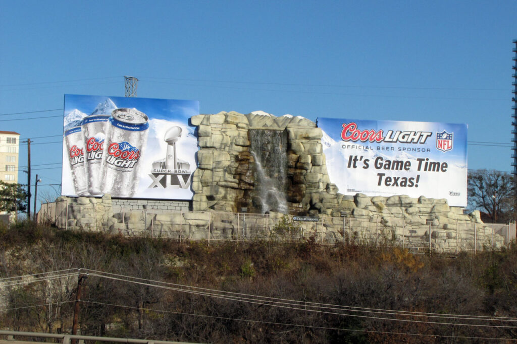 Dallas Waterfall Billboard