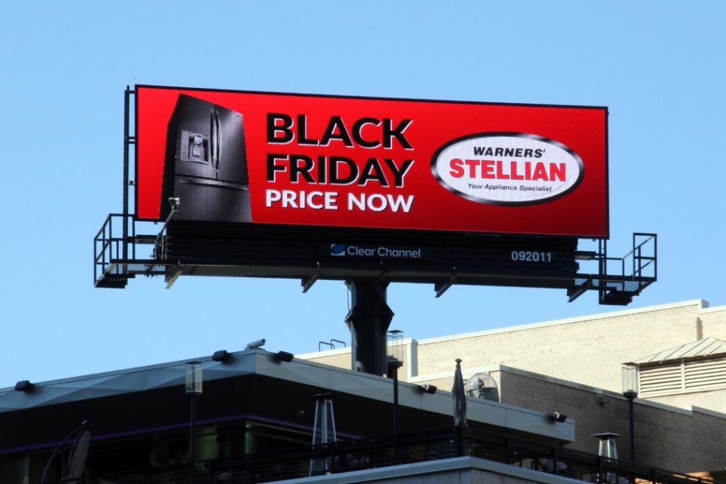 Warners Stellian Black Friday Digital Billboard