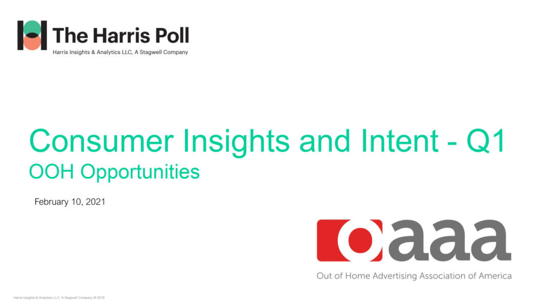 The Harris Poll-OAAA Q1 2021 Consumer Insights Report