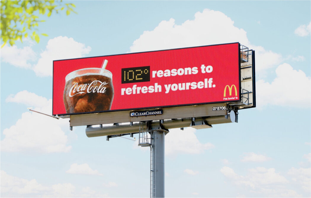 Coca-Cola Refresh billboard