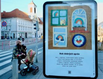 На улицах Братиславы разместят позитивные новости чтобы бороться с тревожностью