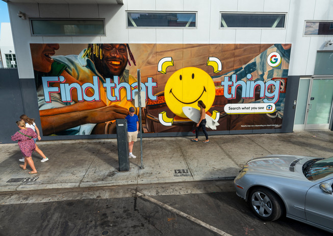 Google Find That Thing mural 2