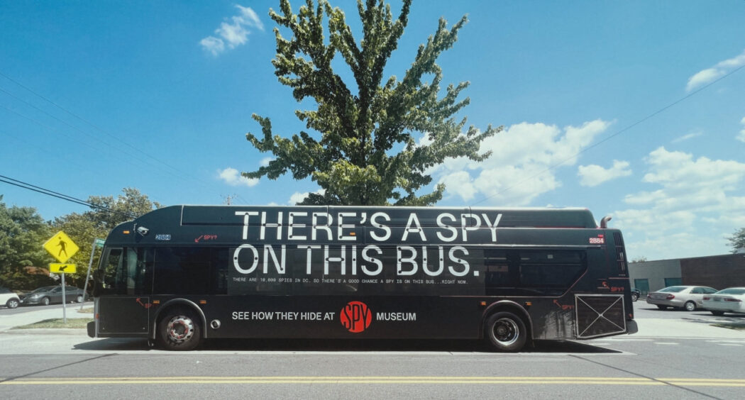 International Spy Museum bus ad