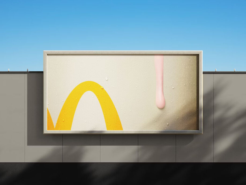 McDonald’s melting milkshake billboard